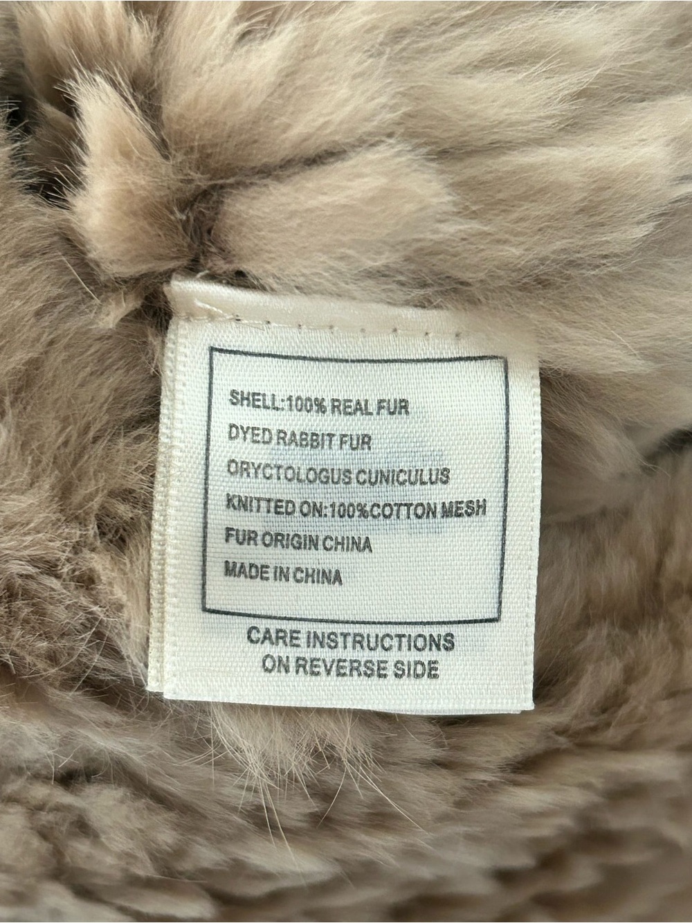 June Real Rabbit  Fur Zip Jacket  XS - Picture 4 of 7